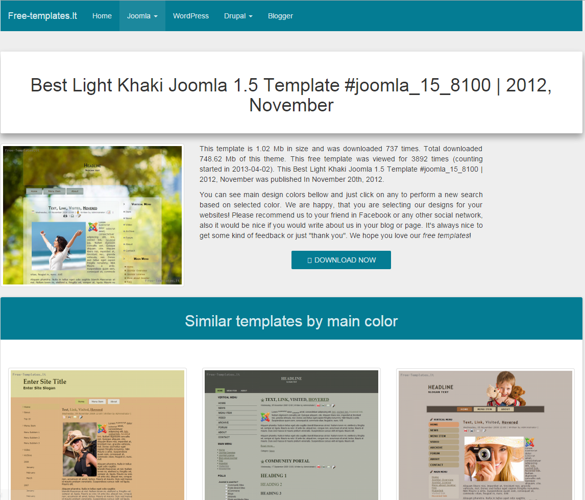 Joomla 1.5 template