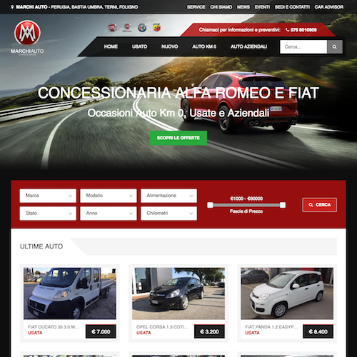 Home Page of the Website - Completely Responsive and made with Bootstrap
