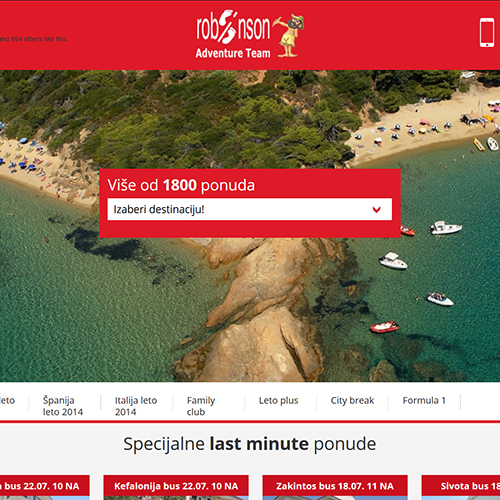 Robinson Travel Agency Website